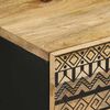 vidaXL Nachtkastjes 2 st 40x33,5x46 cm massief ruw mangohout zwart