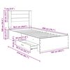 vidaXL Bedframe met hoofdeinde Beton Grijs 100 x 200 cm Bewerkt hout