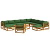 vidaXL Bankstel 12 st Naturel Massief Acaciahout