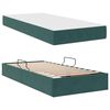 vidaXL Opbergbed met matras met matras Donkergroen 90 x 200 cm Fluweel