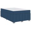 vidaXL Bedframe met matras Blauw 120 x 200 cm Stof