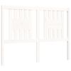 vidaXL Bedframe met hoofdbord massief hout wit 140x200 cm
