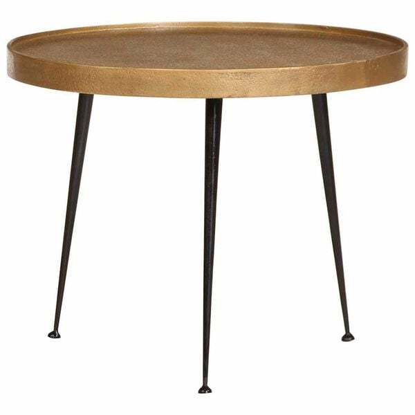 vidaXL Salontafel 3 stuks Goudkleurig bewerkt hout