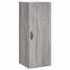 vidaXL Hoge kast 34,5x34x180 cm bewerkt hout grijs sonoma eikenkleurig