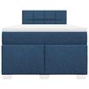 vidaXL Boxspring met matras stof blauw 120x190 cm