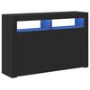 vidaXL Dressoir met LED-verlichting 115,5x30x75 cm zwart