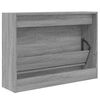 vidaXL Schoenenkast 80x21x57 cm bewerkt hout grijs sonoma eikenkleur