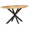 vidaXL Eettafel 140x80x75 cm massief mangohout