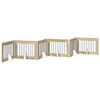 vidaXL Opvouwbaar hondenhek met standaards 6 pcs Sonoma Eiken 482 cm