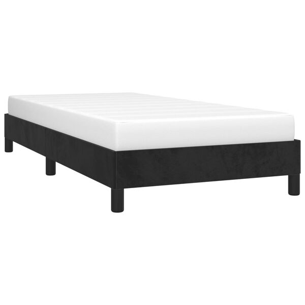 vidaXL Bedframe fluweel zwart 90x190 cm