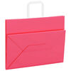vidaXL Papieren zakken 50 st met hengsels 32x17x25 cm roze