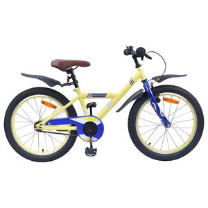 vidaXL Kinderfiets 18 Inch voor 5-7 jaar Geel