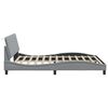 vidaXL Bedframe zonder matras "Hanko" stof lichtgrijs 160x200 cm