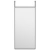 vidaXL Deurspiegel 30x60 cm glas en aluminium zwart