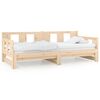 vidaXL Slaapbank uitschuifbaar massief grenenhout 2x(90x200) cm
