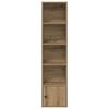 vidaXL Boekenkast 31x24x127 cm bewerkt hout artisanaal eikenkleurig