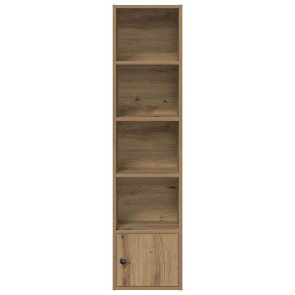 vidaXL Boekenkast 31x24x127 cm bewerkt hout artisanaal eikenkleurig