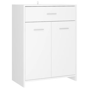 vidaXL Badkamerkast 60x33x80 cm bewerkt hout wit