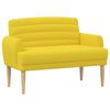 vidaXL Loungebank met knopencomfort Lichtgeel 116 x 67 x 80 cm Stof
