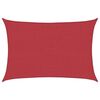 vidaXL Zonnezeil 160 g/m&sup2; 5x6 m HDPE rood