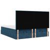 vidaXL Bed poef met matrassen en leds 200x200 cm fluweel donkerblauw