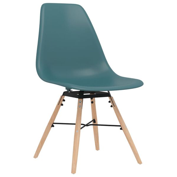 vidaXL Eetkamerstoelen 2 st PP turquoise