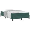 vidaXL Boxspringbed met matras Donkergroen 120 x 220 cm Stof