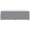 vidaXL Bedframe met matras Lichtgrijs 100 x 200 cm Stof