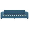 vidaXL Slaapbank met matras 90x200 cm fluweel blauw