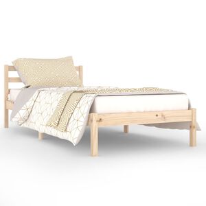 vidaXL Bedframe massief grenenhout 90x200 cm