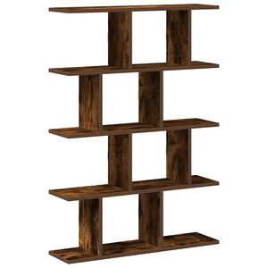 vidaXL Wandschap kubus 12 vakken bewerkt hout gerookt eikenkleurig
