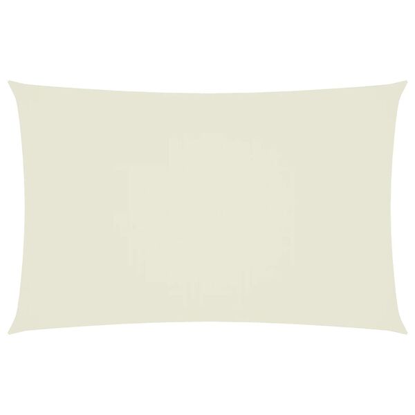 vidaXL Zonnescherm rechthoekig 5x8 m oxford stof crèmekleurig