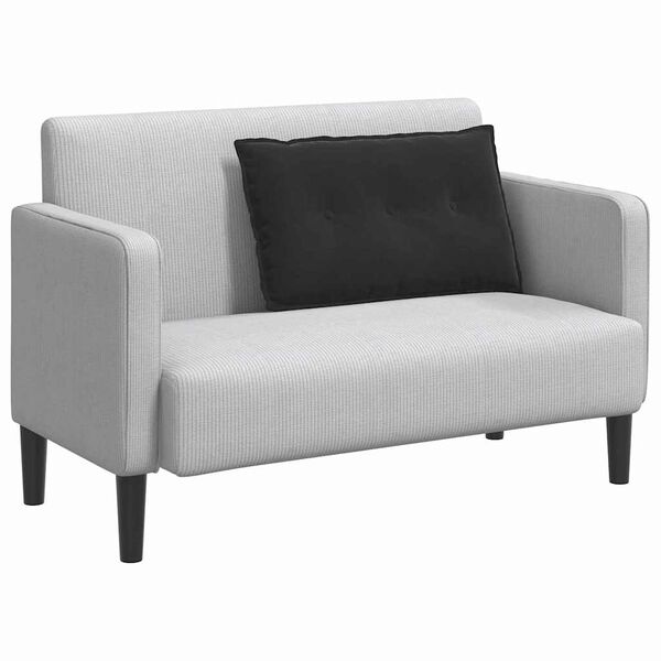 vidaXL Rugkussen Zwart 80 x 50 cm Cordstof