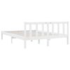 vidaXL Bedframe massief grenenhout wit 160x200 cm