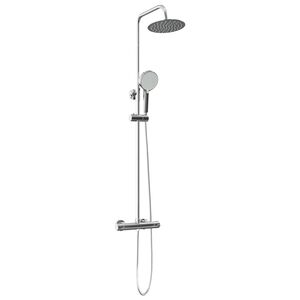 vidaXL Thermostatisch Douchesysteem Set Chroom SS201