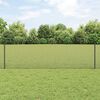 vidaXL Hek met Paal Grijs 0,6 x 10 m Staal en PVC