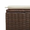 vidaXL 8-delige Loungeset met kussens poly rattan bruin