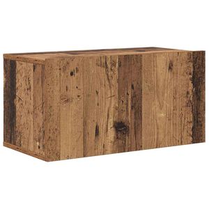 vidaXL Tv-meubelset Wandgemonteerd Bruin 60 x 30 x 30 cm Bewerkt hout