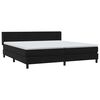 vidaXL Boxspring met matras fluweel zwart 180x210 cm