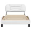 vidaXL Bedframe zonder matras "Hvar" kunstleer wit 100x203 cm