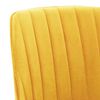 vidaXL Eetkamerstoel draaibaar fluweel geel