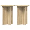 vidaXL Plantenstandaard 2 pcs Sonoma Eiken &Oslash;29,5 x 40 cm Bewerkt hout