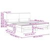 vidaXL Bedframe met hoofdeinde Sonoma Eiken 200 x 200 cm Bewerkt hout