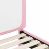 vidaXL Bedframe voor kinderen met hoofdbord Roze 90 x 200 cm PU