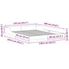 vidaXL Bedframe Wasbruin 135 x 190 cm Massief grenenhout