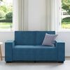 vidaXL Tweezitsbank 120 cm fluweel blauw