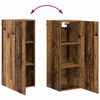 vidaXL Highboard met lade Oud Hout 34,5 x 34 x 180 cm Bewerkt hout