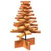 vidaXL Kerstdecoratie kerstboom 60 cm massief grenenhout wasbruin