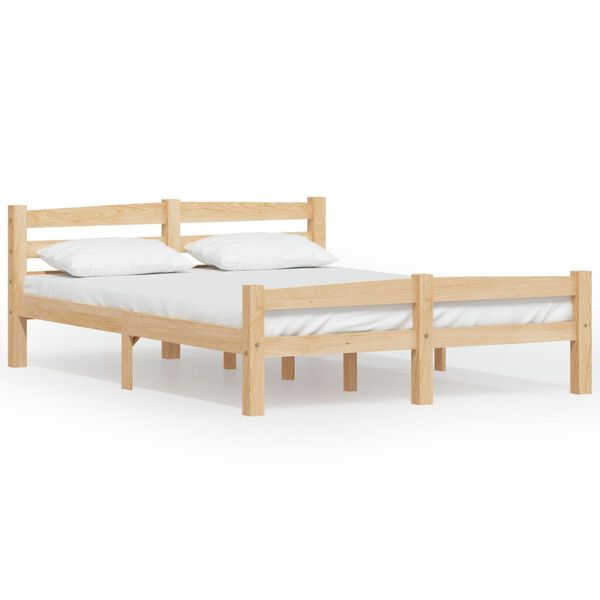 vidaXL Bedframe massief grenenhout 140x200 cm