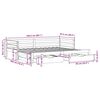 vidaXL Slaapbank met onderschuifbed en lades zonder matras 90x200 cm